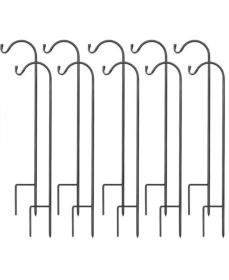 Sorbus Set of 10 Shepherds Hooks for Outdoor