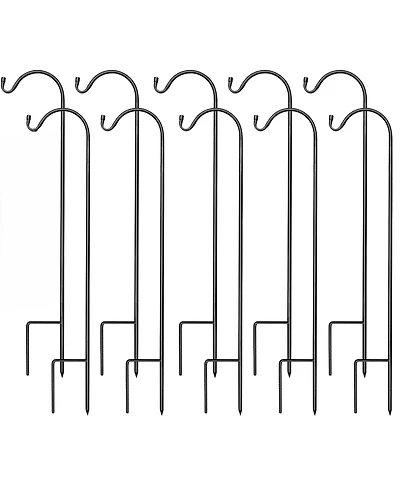 Sorbus Set of 10 Shepherds Hooks for Outdoor