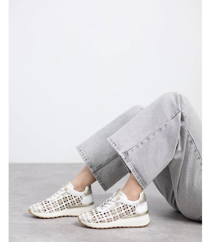 Carmela Leather Women's Braided Sneakers By Xti