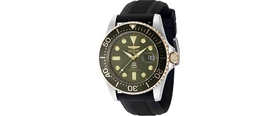 Invicta Men's 48217 Pro Diver Quartz 3 Hand Military Green Dial Watch