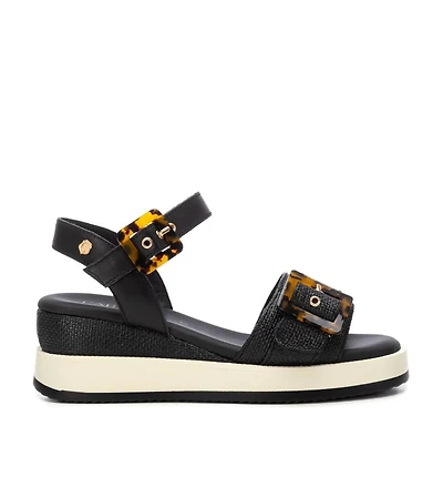 Carmela Leather Women's Wedge Sandals By Xti