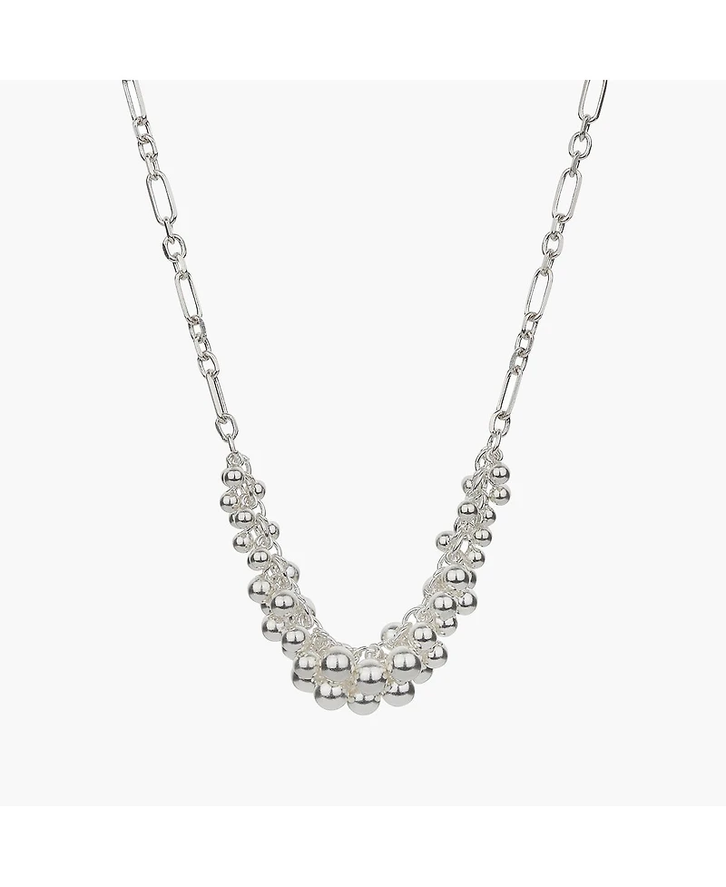 Sterling Silver Vivienne Statement Bouquet Chain Necklace