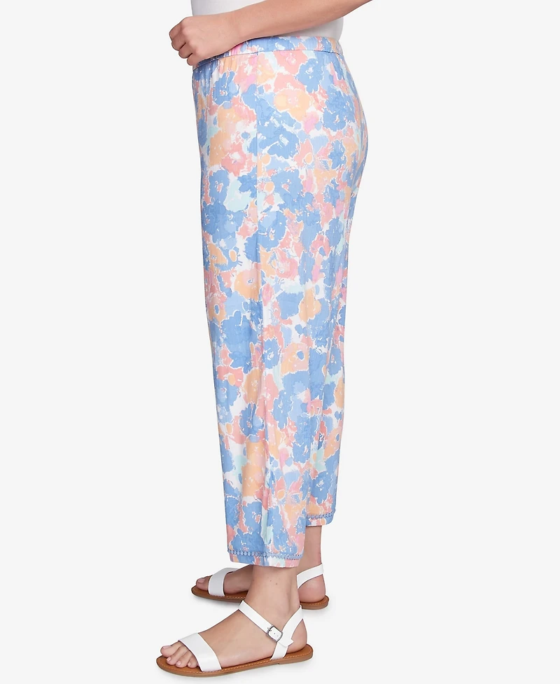 Ruby Rd. Plus Floral Print Soft Capri Pants