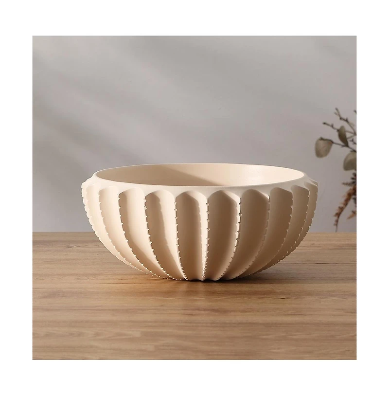 Atzaro 5" Scalloped Resin Bowl