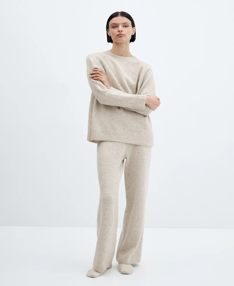 Mango Women's Long Knitted Pants