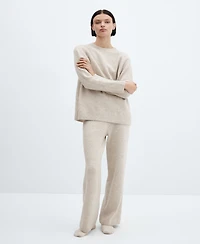 Mango Women's Long Knitted Pants