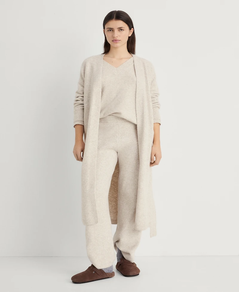 Mango Women's Long Knitted Cardigan Sweater