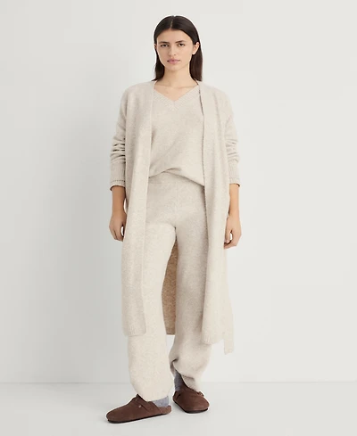 Mango Women's Long Knitted Cardigan Sweater