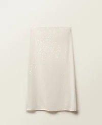 Mango Women's Sequin Pencil Knit Skirts