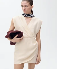 Mango Women's Lyocell Wrap Dress