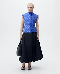 Mango Women's Combined Striped Blouse