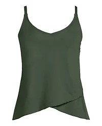 Lands' End Women's Ddd-Cup Tulip Hem Tankini Top