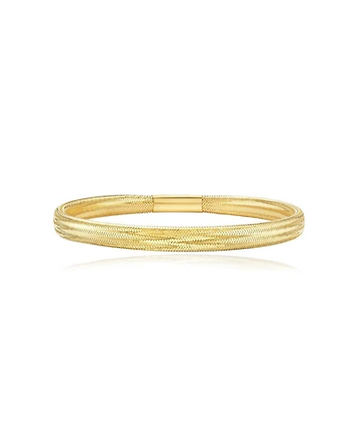 The Lovery Gold Stretch Bangle 14K Gold 5 millimeters