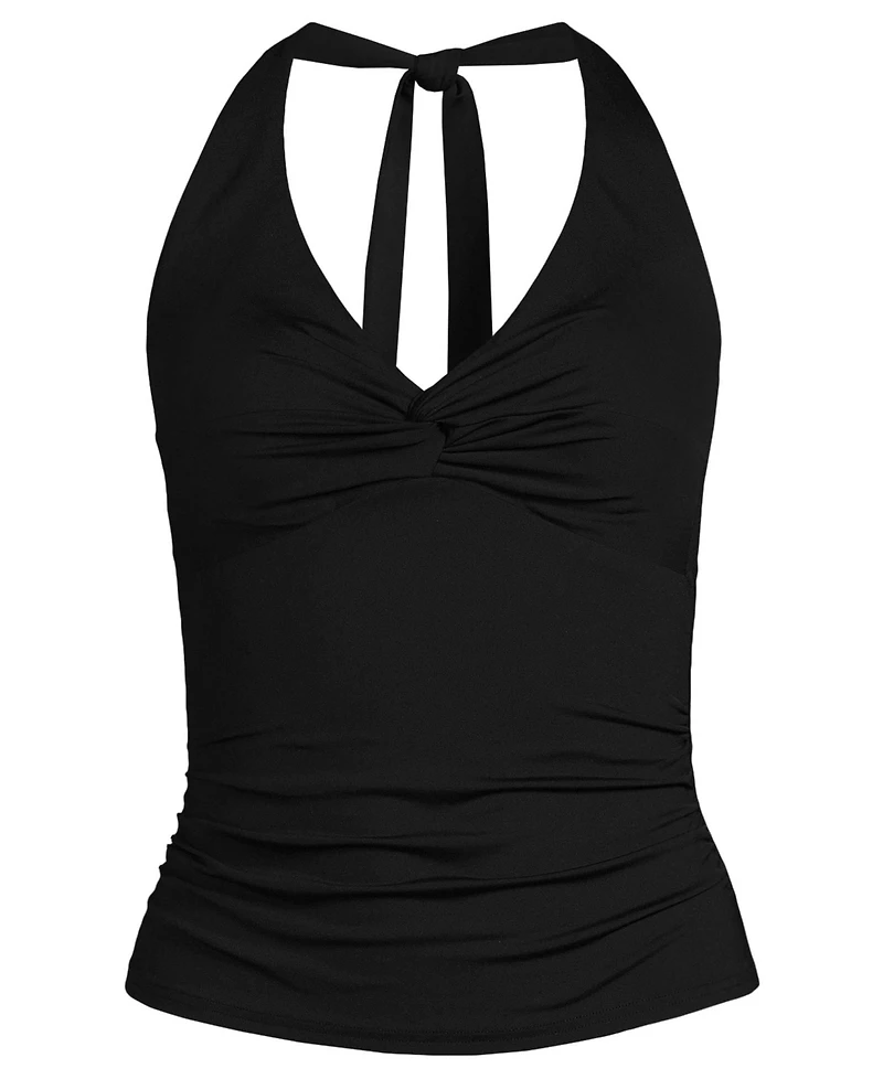 Lands' End Women's Twist Halter Tankini Top