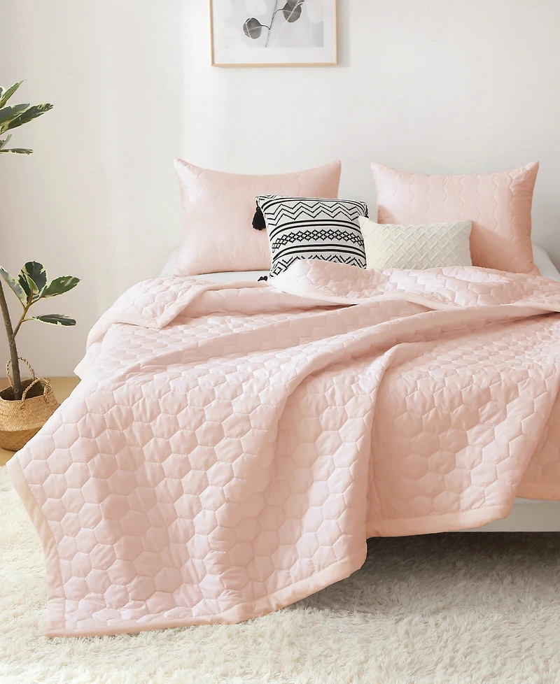 St. James Home Mini Honeycomb Down Alternative Blanket Set