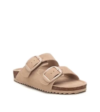 Women's Footbed Sandals with two buckles Refresh By Xti