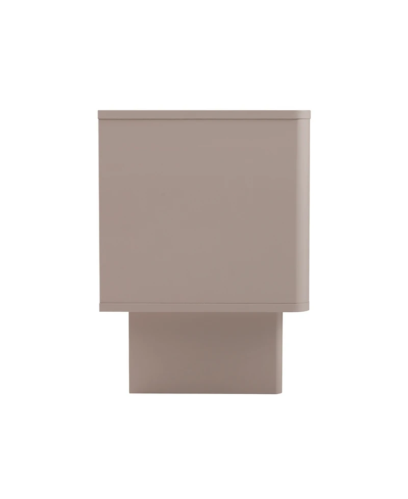 Manhattan Comfort Ella 19.7" Modern 2-Full Extension Drawer Nightstand