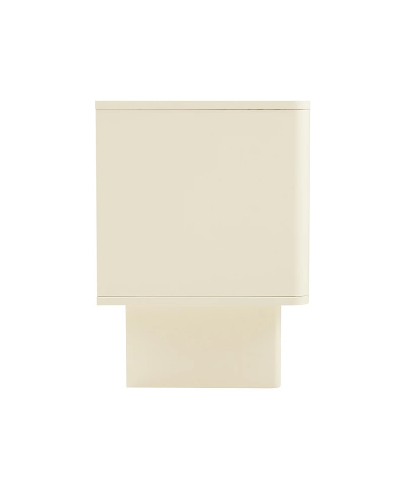 Manhattan Comfort Ella 19.7" Modern 2-Full Extension Drawer Nightstand
