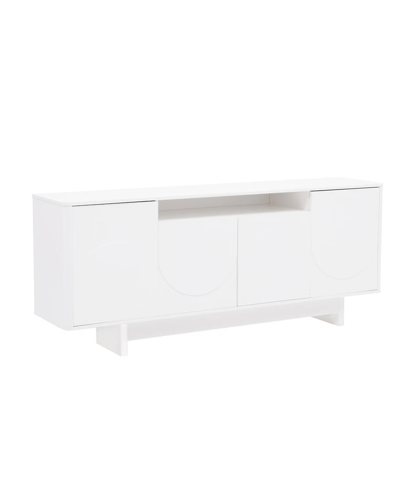 Manhattan Comfort Ella 70.9" Modern 9-Shelf Sideboard
