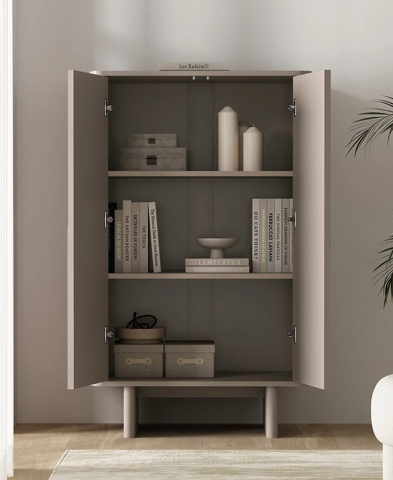 Manhattan Comfort Ella 51.4" Modern 3-Shelf Accent Cabinet