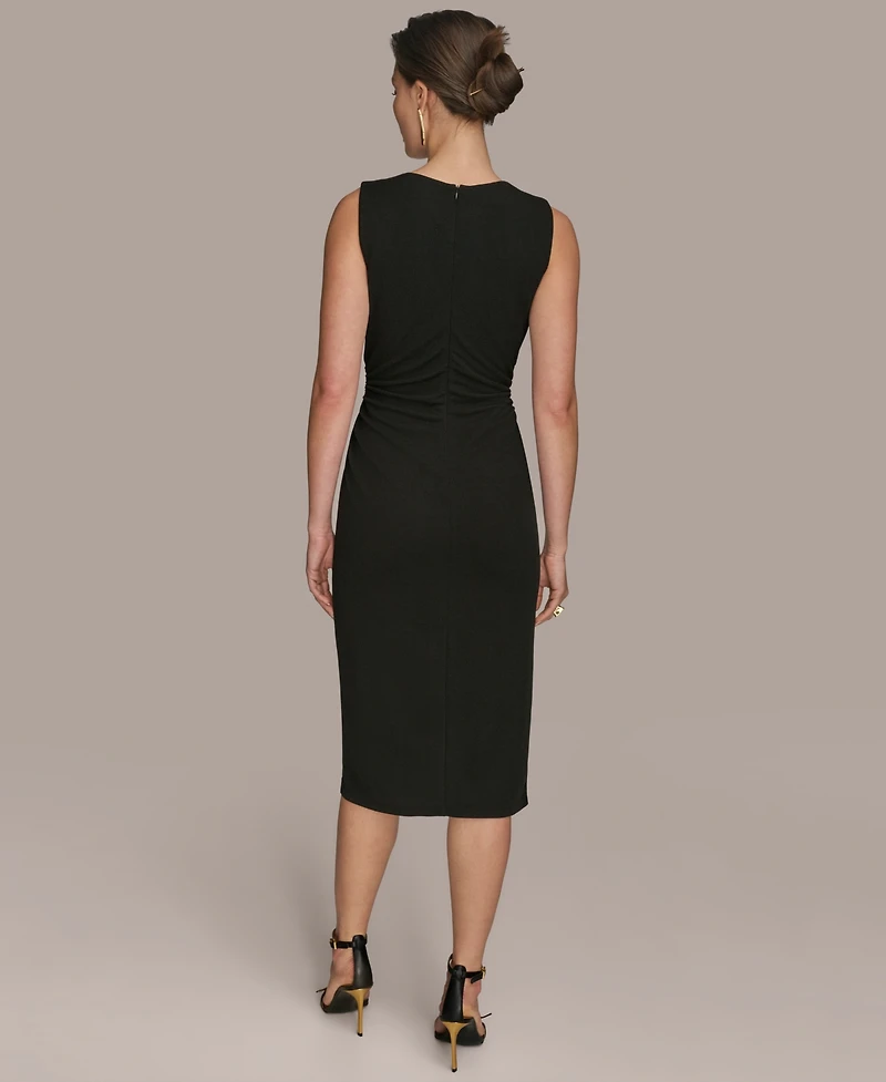 Donna Karan New York Women's Sleeveless Draped Skirt Dress