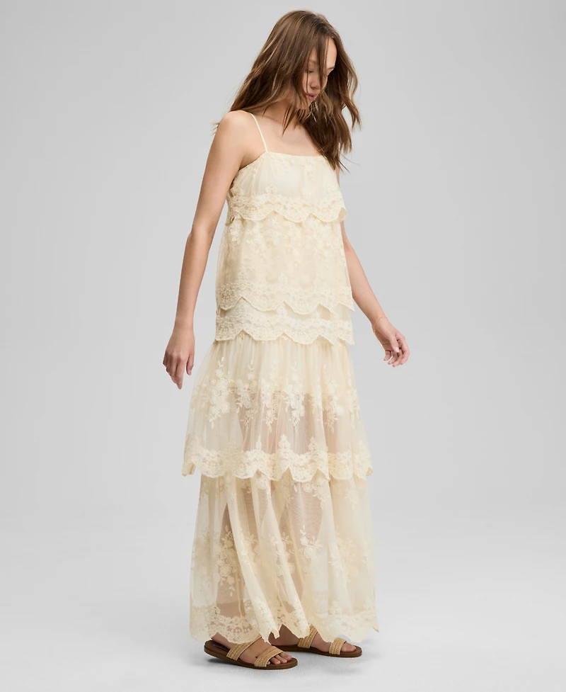 And Now This Women's Tiered Lace Maxi Dress, Exclusively at Macy's