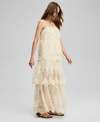And Now This Women's Tiered Lace Maxi Dress, Exclusively at Macy's