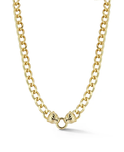 Rachel Zoe Gold Plated Double Panther Head Collar Necklace