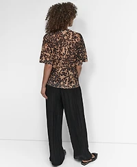 Dkny Women's Summer Cheetah Sweater
