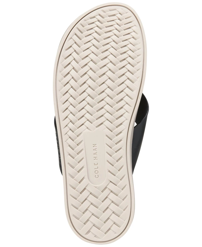 Cole Haan Men's Nantucket Cross Strap Slip-On Slide Sandals