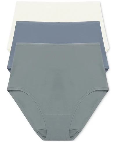 Natori Women's Bliss Cotton High Waist Brief 3 Pack