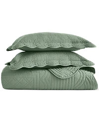 Charter Club Bailey Scallop 3-Pc. Quilt Set, Full/Queen, Exclusively at Macy's