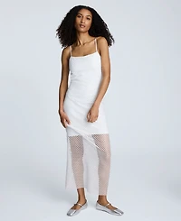 Kenneth Cole Women's Fishnet Maxi Slip Dress