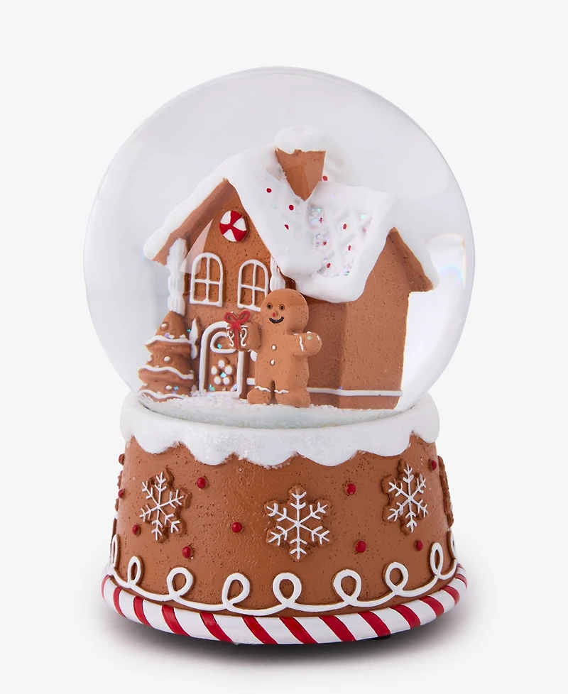 Holiday Lane Heritage Gingerbread House Musical Snow Globe, Macy's Exclusive