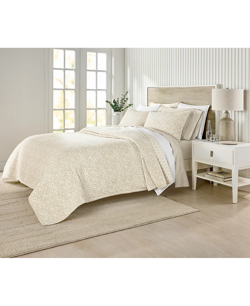 Charter Club Leaf Silhouette 3-Pc. Quilt Set, Full/Queen, Exclusively at Macy's
