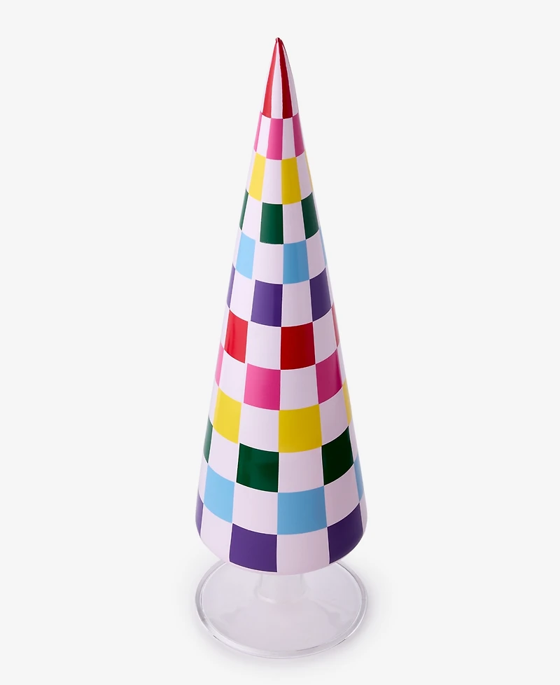 Holiday Lane Whimsy Small Rainbow Check Tree, Macy's Exclusive