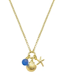 Unwritten Agate Sea Life Charm Necklace