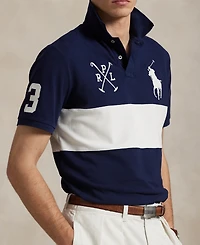 Polo Ralph Lauren Men's Custom Slim Fit Big Pony Mesh Polo Shirt