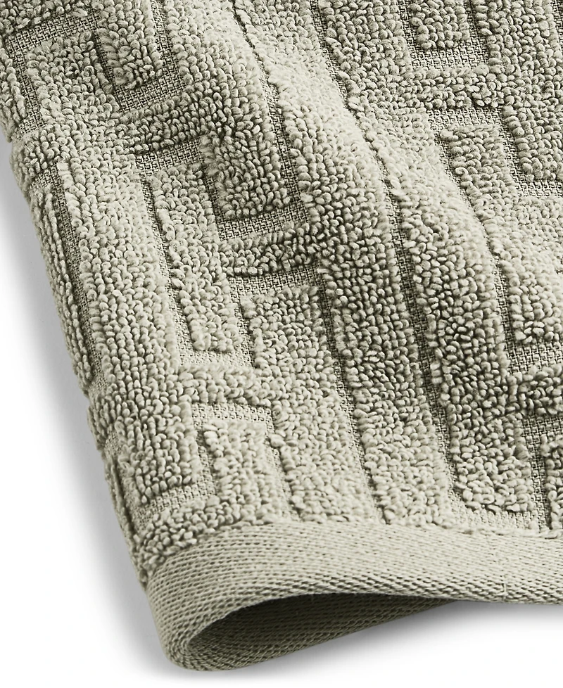 Hotel Collection Sculpted Chain-Link Wash Towel, 13" x 13", Exclusively at Macy's