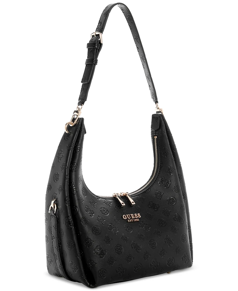 Guess Phoebe Logo Hobo Shoulder Bag