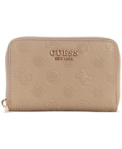 Guess Phoebe Logo Zip Around Wallet