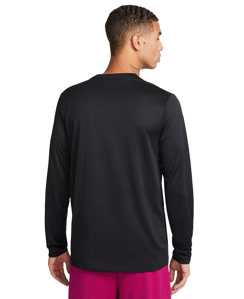 Nike Men's Relaxed-Fit Long-Sleeve Fitness T-Shirt
