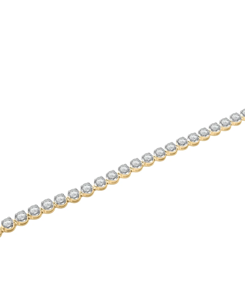 Diamond Prong-Set Tennis Bracelet (3 ct. t.w.) in 10k Gold, Exclusively at Macy's