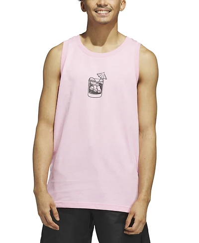 adidas Men's Triple Regular-Fit Cocktail Graphic Tank Top