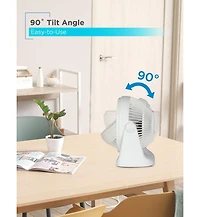 Black+Decker 7-Inch Small Self-Standing Adjustable Portable Fan with 3-Speed Settings, Portable Turbo Fan for Table and Desk with 90° Tilt Angle,