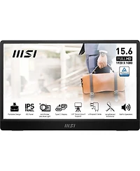 Msi Pro MP161 E2 15.6" 16:9 Full Hd Portable Ips Led Monitor, Metal Gray