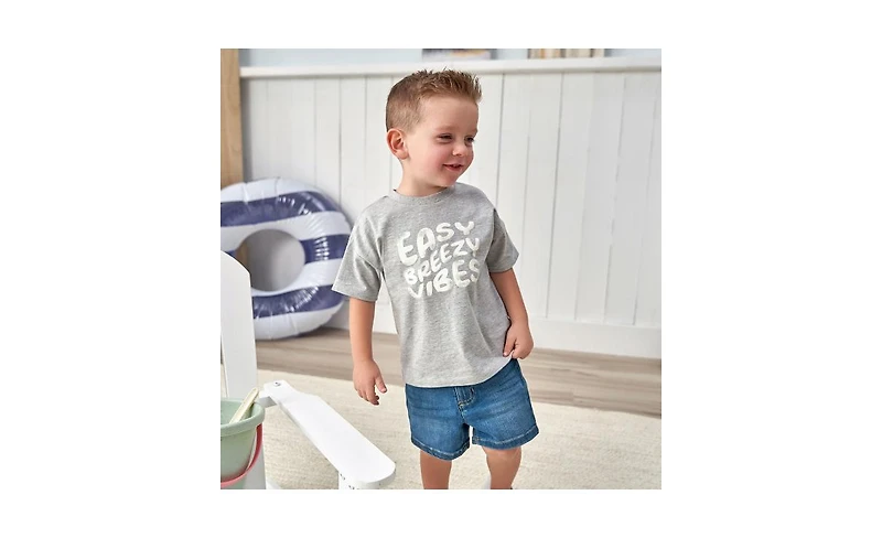 Gerber Baby Gender Neutral Denim Shorts, Light Wash