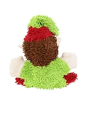 Mighty Microfiber Ball Med Elf, Durable Squeaky Christmas Dog Toy
