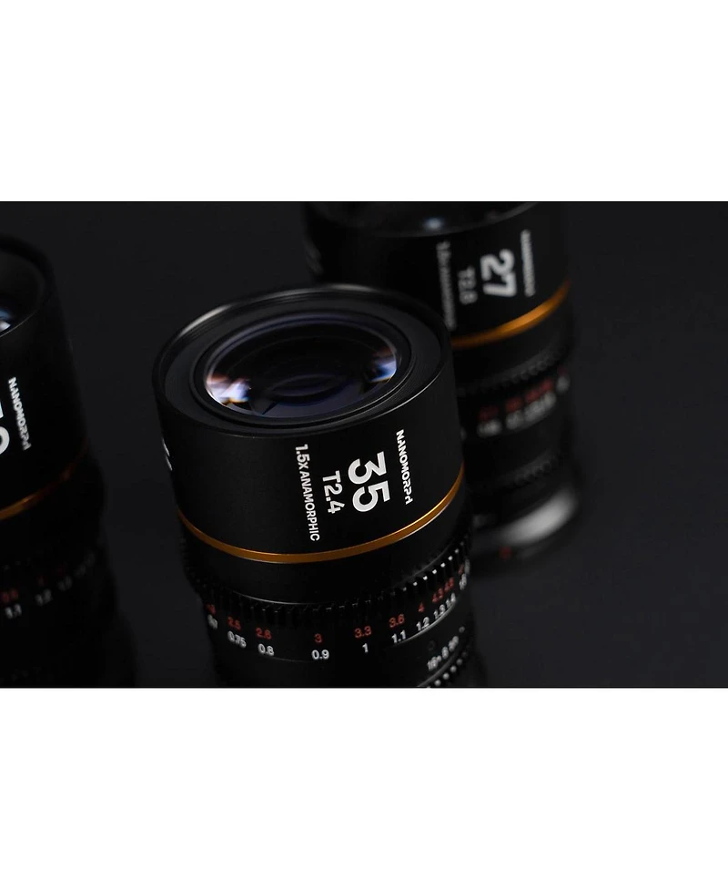 Venus Laowa Nanomorph 27mm T2.8 1.5x S35 Anamorphic Lens for Canon Rf, Amber Flare