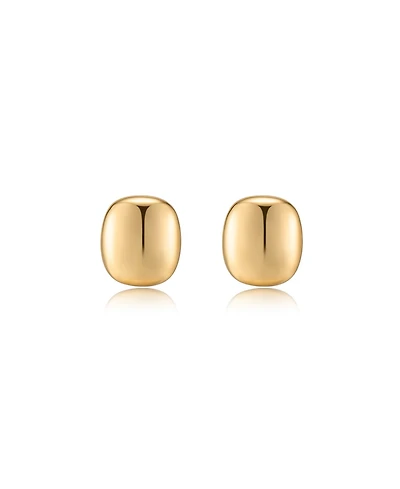 Ettika Minimal Curved Square Stud Earrings